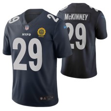 New York Giants Xavier McKinney City Edition Navy Vapor Limited Jersey