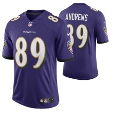 Baltimore Ravens #89 Mark Andrews Vapor Limited Purple Jersey