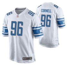 Detroit Lions Jashon Cornell Game #96 White Jersey