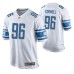 Detroit Lions Jashon Cornell Game #96 White Jersey