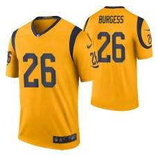 Terrell Burgess Los Angeles Rams Gold Color Rush Legend Jersey