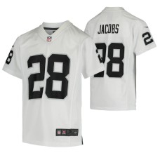 Youth Las Vegas Raiders Josh Jacobs #28 Game White Jersey