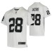 Youth Las Vegas Raiders Josh Jacobs #28 Game White Jersey