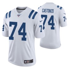 Indianapolis Colts Anthony Castonzo White 100th Season Vapor Limited Jersey