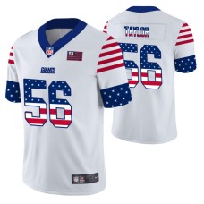 New York Giants Lawrence Taylor White Independence Day Vapor Limited Jersey