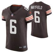 Men Cleveland Browns Baker Mayfield Vapor Elite Brown Jersey