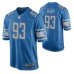 Men Detroit Lions #93 Dahawn Hand Blue Nike Game Jersey