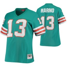 Women Miami Dolphins Dan Marino 1984 Legacy Replica Aqua Jersey