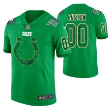 Men Indianapolis Colts Custom Kelly Green St. Patrick Day Jersey