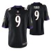 Men Baltimore Ravens #9 Justin Tucker Black Nike Game Jersey