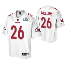 Damien Williams Kansas City Chiefs White Super Bowl LIV Champions Jersey Men