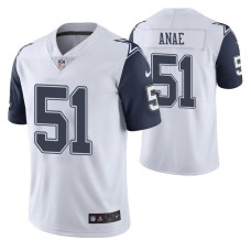 Men Dallas Cowboys Bradlee Anae 2020 NFL Draft White Vapor Color Rush Limited Jersey