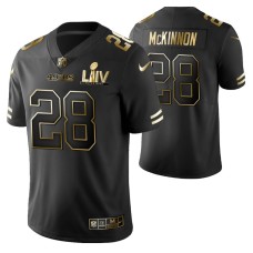 Jerick McKinnon San Francisco 49ers Super Bowl LIV Black Vapor Limited Golden Edition Jersey