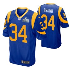 Men Los Angeles Rams Malcolm Brown Super Bowl LIII Nike Game Jersey Royal