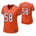 Women Chicago Bears #58 Roquan Smith Orange Nike Game Jersey