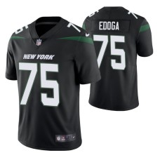 Men New York Jets Chuma Edoga Black Golden Edition Jersey