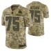 Cleveland Browns #75 Joel Bitonio Camo 2018 Salute to Service Jersey Men