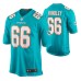 Men Miami Dolphins Solomon Kindley #66 Game Aqua Jersey