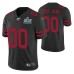 Custom San Francisco 49ers Super Bowl LIV Men Black Vapor Limited Jersey