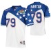 1994 Pro Bowl San Francisco 49ers #79 Harris Barton White Blue NFC Authentic Jersey