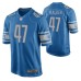 Men Detroit Lions #47 Tracy Walker Blue Nike Game Jersey