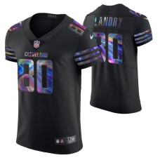 Cleveland Browns Jarvis Landry Jersey Golden Edition Holographic Vapor Elite Black