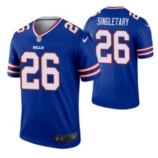 Men Devin Singletary #26 Buffalo Bills Royal Legend Jersey