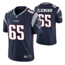 New England Patriots Jermaine Eluemunor Navy 100th Season Vapor Limited Jersey