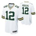 Youth Green Bay Packers Aaron Rodgers #12 Game White Jersey