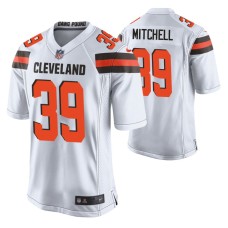 Men Cleveland Browns #39 Terrance Mitchell White Nike Game Jersey