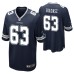 Dallas Cowboys Tyler Biadasz Game #63 Navy Jersey