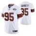 Myles Garrett #95 Vapor Limited White 75th Anniversary Throwback Cleveland Browns Jersey