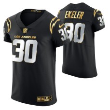 Men Los Angeles Chargers Austin Ekeler Golden Edition Black Elite Jersey