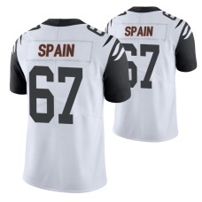 Men Cincinnati Bengals Quinton Spain #67 Color Rush Limited White Jersey