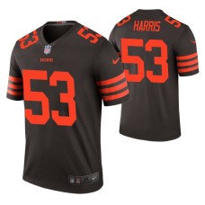 Nick Harris Cleveland Browns Brown 2020 NFL Draft Color Rush Legend Jersey