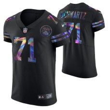 Kansas City Chiefs Mitchell Schwartz #71 Vapor Elite Black Golden Edition Jersey