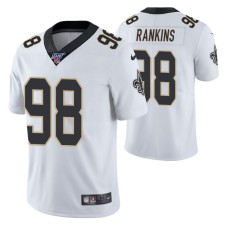 New Orleans Saints Sheldon Rankins White 100th Season Vapor Limited Jersey