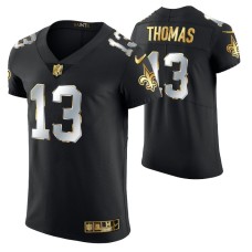 Men New Orleans Saints Michael Thomas Golden Edition Black Elite Jersey