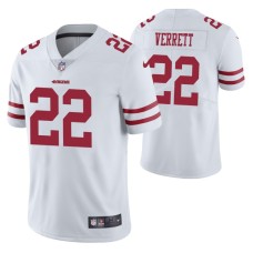 San Francisco 49ers Vapor Untouchable Limited White #22 Jason Verrett Jersey