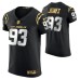 Men Los Angeles Chargers Justin Jones Golden Edition Black Elite Jersey