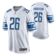 C.J. Anderson Detroit Lions Game Jersey White