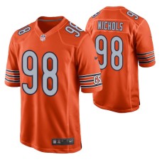 Men Chicago Bears #98 Bilal Nichols Orange Nike Game Jersey