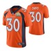 Men Denver Broncos Terrell Davis Super Bowl 50 Patch Orange Vapor Limited Retired Player Jersey