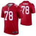 Men Andrew Thomas New York Giants Jersey Red Inverted Legend