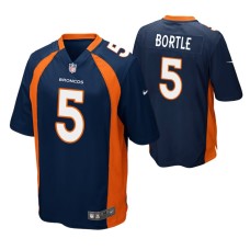 Denver Broncos Blake Bortle #5 Game Navy Jersey