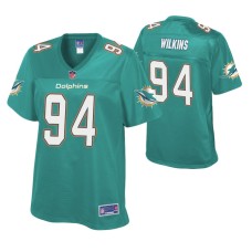 Miami Dolphins Christian Wilkins Aqua Pro Line Player Jersey