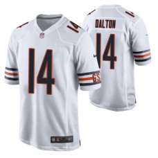 Chicago Bears #14 Andy Dalton White Game Jersey