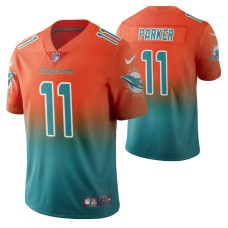 Miami Dolphins DeVante Parker Men Aqua Color Crash Gradient Jersey