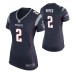 Women New England Patriots #2 Brian Hoyer Navy Nike Game Jersey