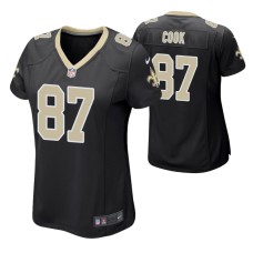 New Orleans Saints #87 Jared Cook Game Women Jersey Black